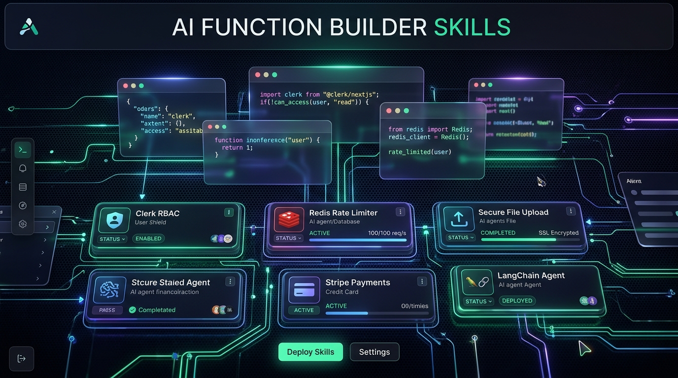 AI Function Builder Skills: Production-Grade Agent Architecture for Claude Code, OpenCode & Cursor